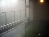 展望風呂の外は神秘的な霧だった